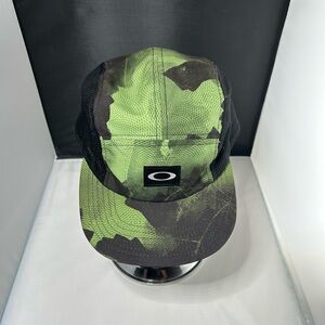 Oakley Black and Green Camo Hat